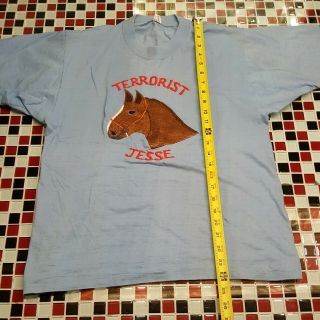 VTG 70 ' s Derby Race Horse MEDIUM T - shirt Equestrian Jockey Kentucky Thoroughbred 6