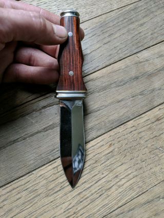 Vintage Ag Russel 1977 Solingen Germany Springdale Arkansas Dagger Boot Knife