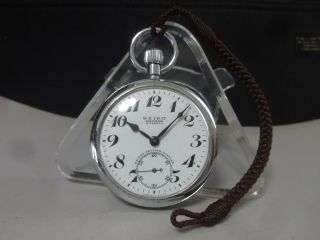 Vintage 1969 Seiko Mechanical Railway Pocket Watch [91 - 0020] Second Setting