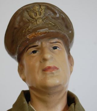 1942 Freudler Ww2 Military Figure General Douglas Macarthur Doll 18 " Vtg 1940 