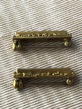 PAIR Antique 20 - 22K Native Gold Nugget Pins From The Alaskan Klondike Gold Rush 6