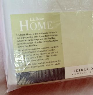 LL Bean Heirloom Crocheted Bed Skirt KING in Natural (creamy white) 100 cotton 5