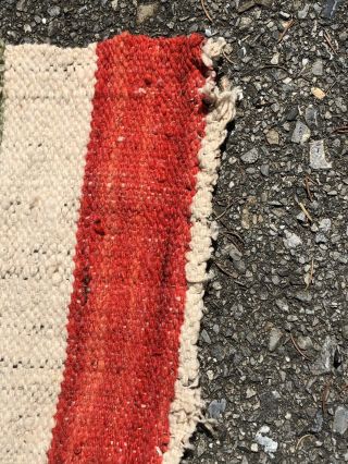 Vintage Southwest Navajo Wool Rug Or Blanket Parts 57”x97” 8