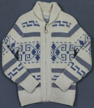 Pendleton Vintage The Big Lebowski Dude Cardigan Westerly Wool Sweater Medium