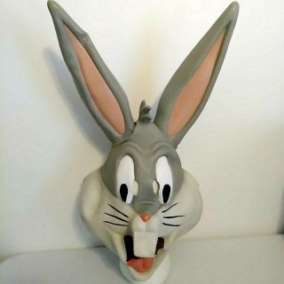 Vintage Bugs Bunny Halloween Mask Costume Rubber Latex Warner Bros 1994