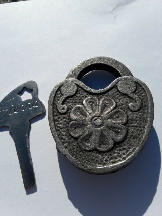 Mercury story padlock.  National Hardware Co.  Rare NHCo lock locksmith 8