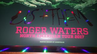 Roger Waters Us Them Tour Poster FOIL Variant 7/10 signed Angryblue RARE 2