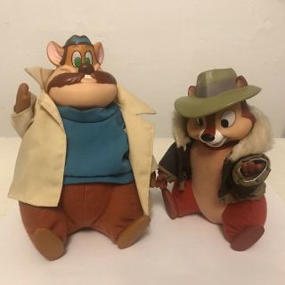 Rare Htf Disney Chip N Dale Rescue Ranger Chip And Monterey Jack Applause Plush