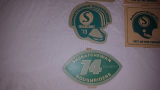 SASKATCHEWAN ROUGHRIDERS VINTAGE MEMBER CARDS PAPER HELMET FOOTBALL SET OF 10 3