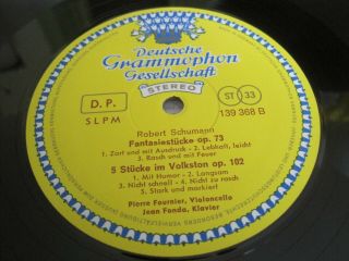 Rare Fournier Fonda Schubert Arpeggione DGG SLPM TULIPS 4