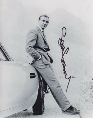 Sean Connery 007 James Bond Rare Autograph James Bond Goldfinger Aston Martin