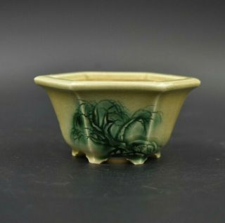 Yumeko Bonsai Pot Rare / Japanese Bonsai Pot / Hand Carving