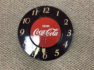 Coca - Cola Clock Vintage Rare Sign Antique