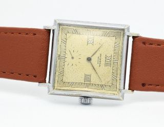 Vintage UNIVERSAL GENEVE,  roman dial,  cal.  260,  40 ' s swiss men ' s watch 7