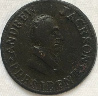 Rare Andrew Jackson President Political Token Medal Coin