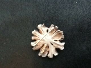 Vintage Sterling Silver Tiffany & Co.  flower Pin brooch circa 1950s/60s 2