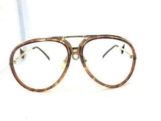 Vintage Porsche Design Carrera 1980s Sunglasses Gold Frame 5632