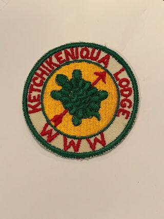 Oa Lodge 238 Ketchikeniqua 238r1 Rare Round Patch