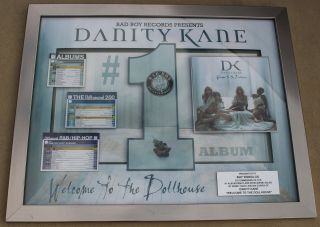Rare Danity Kane Welcome To The Dollhouse 1,  000,  000 Million Platinum Sales Award