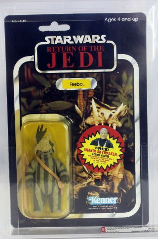 1984 Kenner Vintage Star Wars Carded Rotj Teebo Afa 80 Y