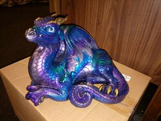 Retired Windstone Editions 1997 Pena Old Warrior Dragon Peacock Rare