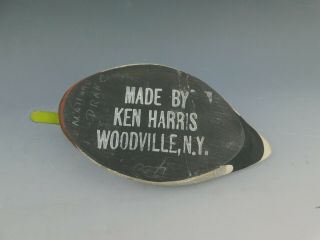 Vintage Ken Harris Wood Duck Decoy Mallard Hunting Woodville N.  Y. 7