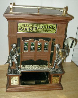 Aces & Eights Slot Machine Franklin Collectors Edition Western Heritage Vtg