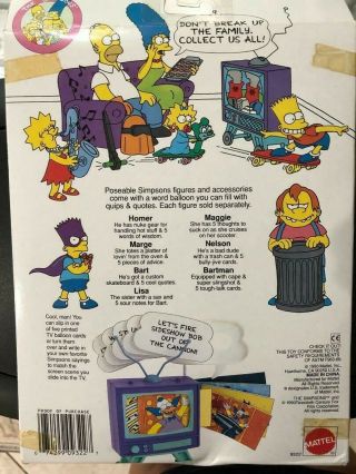 Mattel The Simpsons Sofa & Boob Tube Set Mattel 1990 Vintage 2