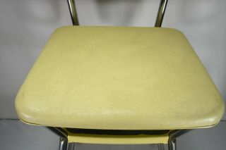 Vintage Cosco Off White Ivory Step Stool Chair w/ Flip Up Seat 1950s Mid - Century 3