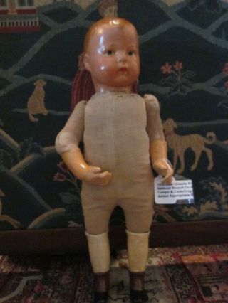 Ideal 1914 Uneeda Kid Advertising Doll/National Bisquit Co.  /Extras/Rare/Compo 10