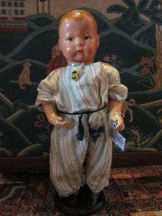 Ideal 1914 Uneeda Kid Advertising Doll/National Bisquit Co.  /Extras/Rare/Compo 7