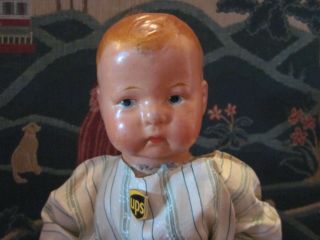 Ideal 1914 Uneeda Kid Advertising Doll/National Bisquit Co.  /Extras/Rare/Compo 8