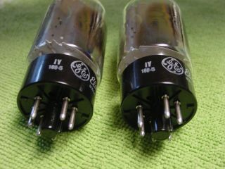 2 vntg 6L6GC matched pair D - getter General Electric GE tubes TV - 7 7
