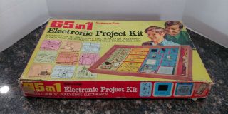 Science Fair 65 In 1 Electronic Project Kit - From 1972 - Vintage Computers