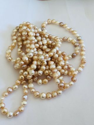 Pearl Flapper Necklace,  Cultured,  Very Long 4