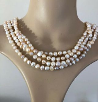 Pearl Flapper Necklace,  Cultured,  Very Long 5