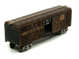 Mm Marx 3/16 Scale 53941 Pennsylvania Railroad Stock Car Rare Ex
