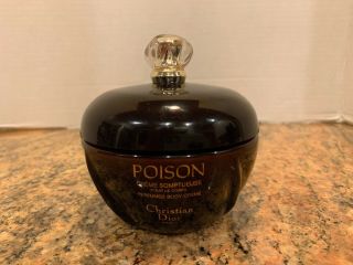 Vintage Christian Dior Paris Poison Perfumed Body Creme Full 6.  7 Oz 200 Ml Rare