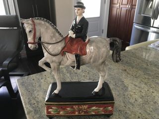 Vtg Fitz & Floyd Equestrian English Figurine