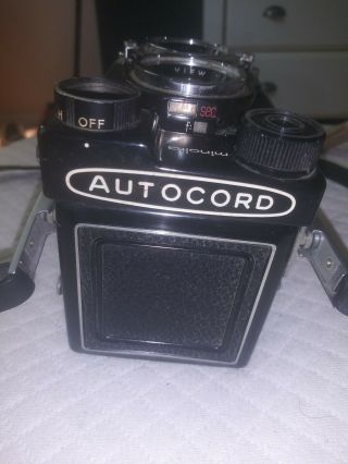 Rare Minolta Autocord Iii Camera W/rokkor 75mm F/3.  5 Citizen Mvl Shutter