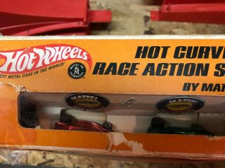 Vintage 1968 Hot Wheels Redline Ed ' Big Daddy ' Roth Hot Curves Race Action Set 4