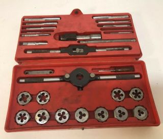 Vintage Threadit Complete 28 Piece Metric Tap & Die Set 3mm To 12mm Made In Usa
