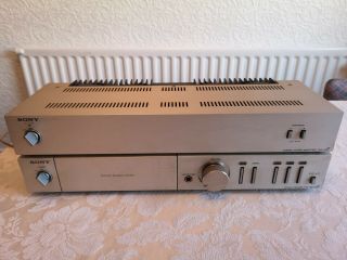 Sony Tan - 15f Stereo Power Amplifier,  Tae - 20f Pre - Amp Vintage Hifi Separates