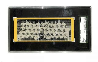 1951 Topps Teams 1950 Philadelphia Athletics A’s Vintage Card Sgc 2