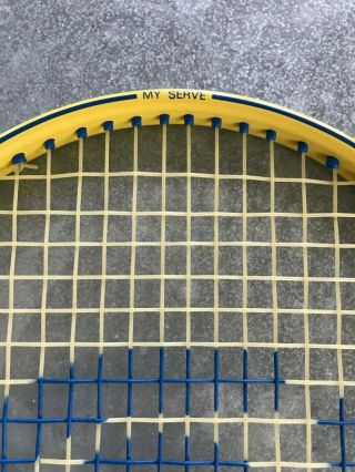 Erge of Sweden Curved Grip Tennis Racket Vintage Ergonomic Bend Racquet Rare 4