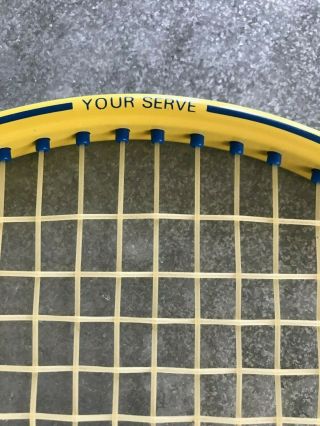 Erge of Sweden Curved Grip Tennis Racket Vintage Ergonomic Bend Racquet Rare 5