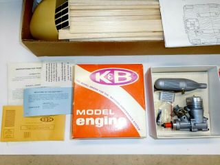 VINTAGE SIG KADET MARK II AIRPLANE KIT & K&B 4011.  40 R/C Engine & More. 8