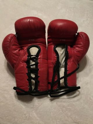 Vintage EVERLAST 2108 Youth or Small Adult Boxing Gloves Red Made in USA 2