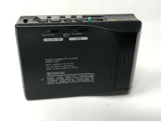 Vintage Sony Walkman WM - FX50 FM/AM Cassette Player w/case 4
