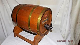 Vintage 1961 Chianti Mazzoni Wine Barrel - Gallon With Spigot And Stand Empty